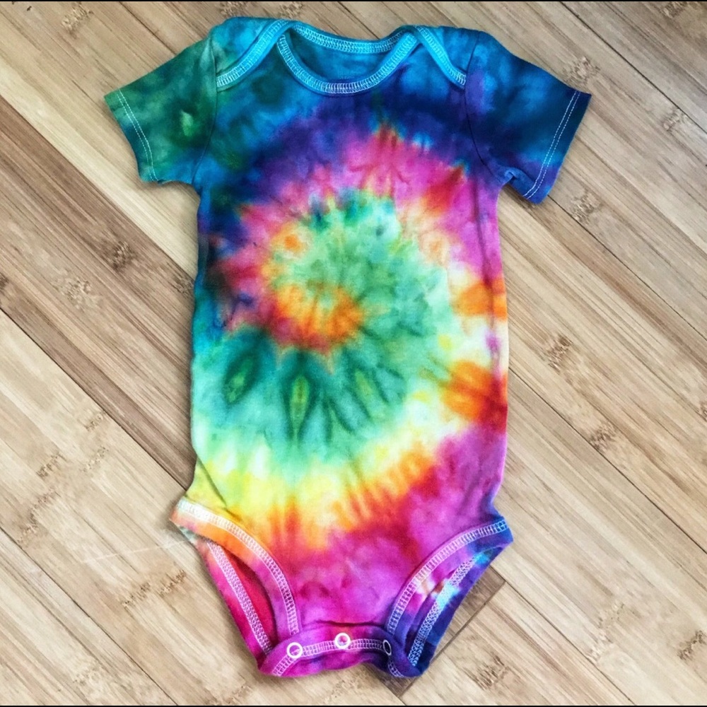 Adorable OOAK rainbow onesie